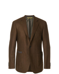 Blazer marron foncé Canali