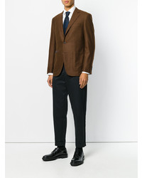 Blazer marron foncé Canali