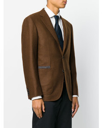 Blazer marron foncé Canali