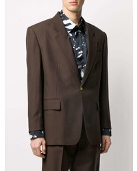 Blazer marron foncé Magliano