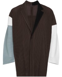 Blazer marron foncé Homme Plissé Issey Miyake