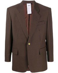 Blazer marron foncé Magliano