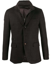 Blazer marron foncé Paoloni