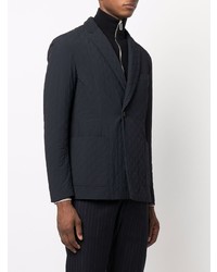 Blazer matelassé bleu marine Emporio Armani