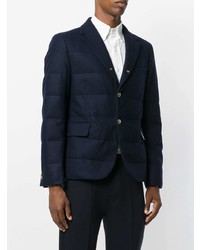 Blazer matelassé bleu marine Moncler Gamme Bleu