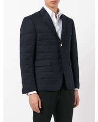 Blazer matelassé bleu marine Thom Browne