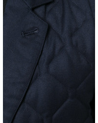 Blazer matelassé bleu marine Z Zegna