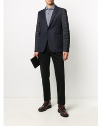 Blazer matelassé bleu marine BOSS