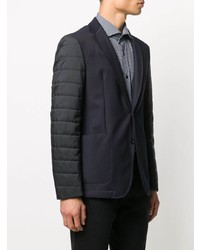 Blazer matelassé bleu marine BOSS