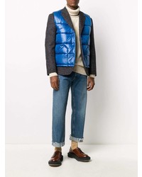 Blazer matelassé bleu Junya Watanabe