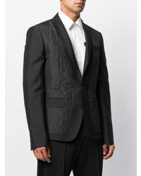 Blazer matelassé noir Les Hommes