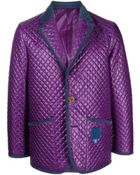 Blazer matelassé violet