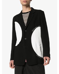 Blazer noir et blanc Yohji Yamamoto