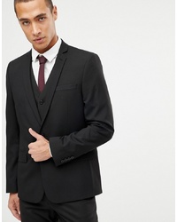 Blazer noir ASOS DESIGN