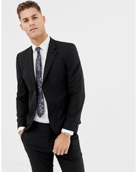 Blazer noir ASOS DESIGN