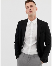 Blazer noir ASOS DESIGN