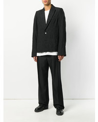 Blazer noir Ann Demeulemeester Blanche