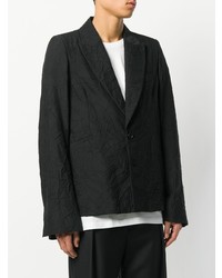 Blazer noir Ann Demeulemeester Blanche