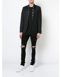 Blazer noir Amiri