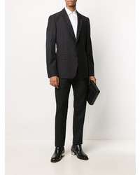 Blazer orné de perles noir Alexander McQueen