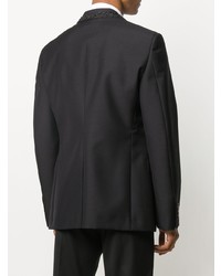 Blazer orné de perles noir Alexander McQueen