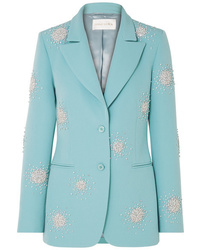 Blazer orné turquoise