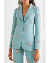 Blazer orné turquoise Stine Goya