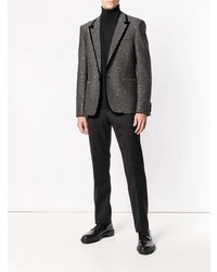 Blazer pailleté noir Saint Laurent