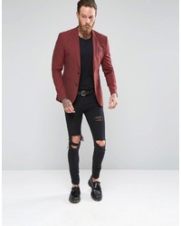 Blazer rouge Asos