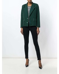 Blazer vert foncé Yves Saint Laurent Vintage