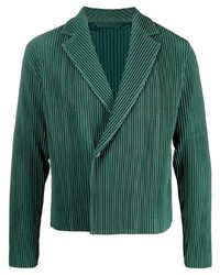 Blazer vert foncé Homme Plissé Issey Miyake