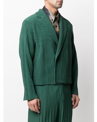 Blazer vert foncé Homme Plissé Issey Miyake