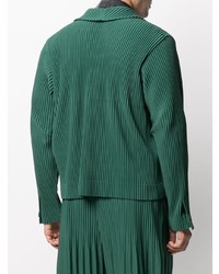 Blazer vert foncé Homme Plissé Issey Miyake