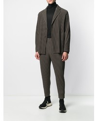 Blazer vert foncé Homme Plissé Issey Miyake