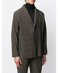 Blazer vert foncé Homme Plissé Issey Miyake