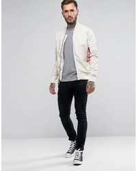 Blouson aviateur beige Alpha Industries