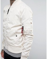 Blouson aviateur beige Alpha Industries