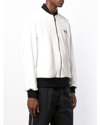 Blouson aviateur blanc et noir Y-3