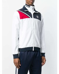 Blouson aviateur blanc et noir Sergio Tacchini