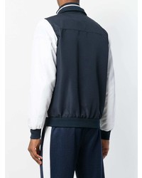 Blouson aviateur blanc et noir Sergio Tacchini