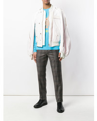 Blouson aviateur blanc Walter Van Beirendonck