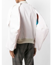 Blouson aviateur blanc Walter Van Beirendonck