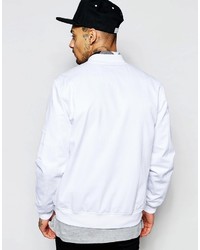 Blouson aviateur blanc Asos