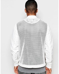 Blouson aviateur blanc Asos