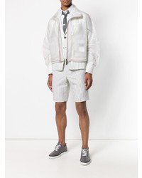 Blouson aviateur blanc Thom Browne