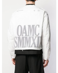 Blouson aviateur blanc Oamc