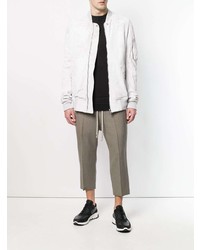 Blouson aviateur blanc Rick Owens