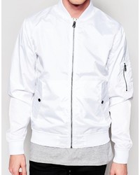 Blouson aviateur blanc Jack and Jones