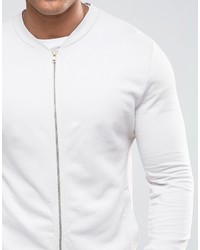 Blouson aviateur blanc Asos