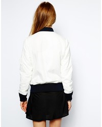 Blouson aviateur blanc Schott NYC